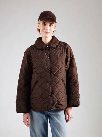 Giacca di mezza stagione di PIECES in marrone: frontale