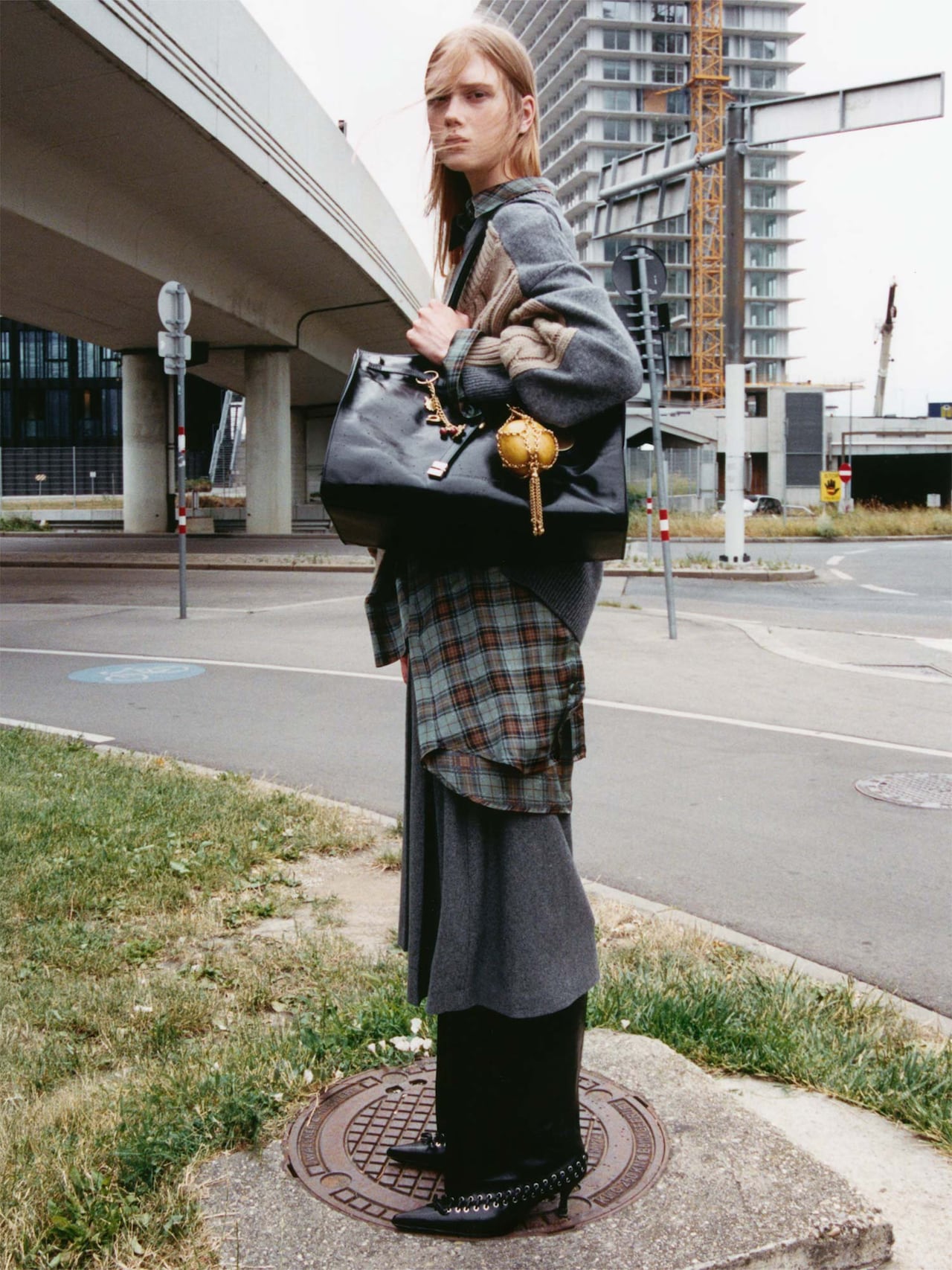 EDITED Gonna 'Kala' grigio sfumato