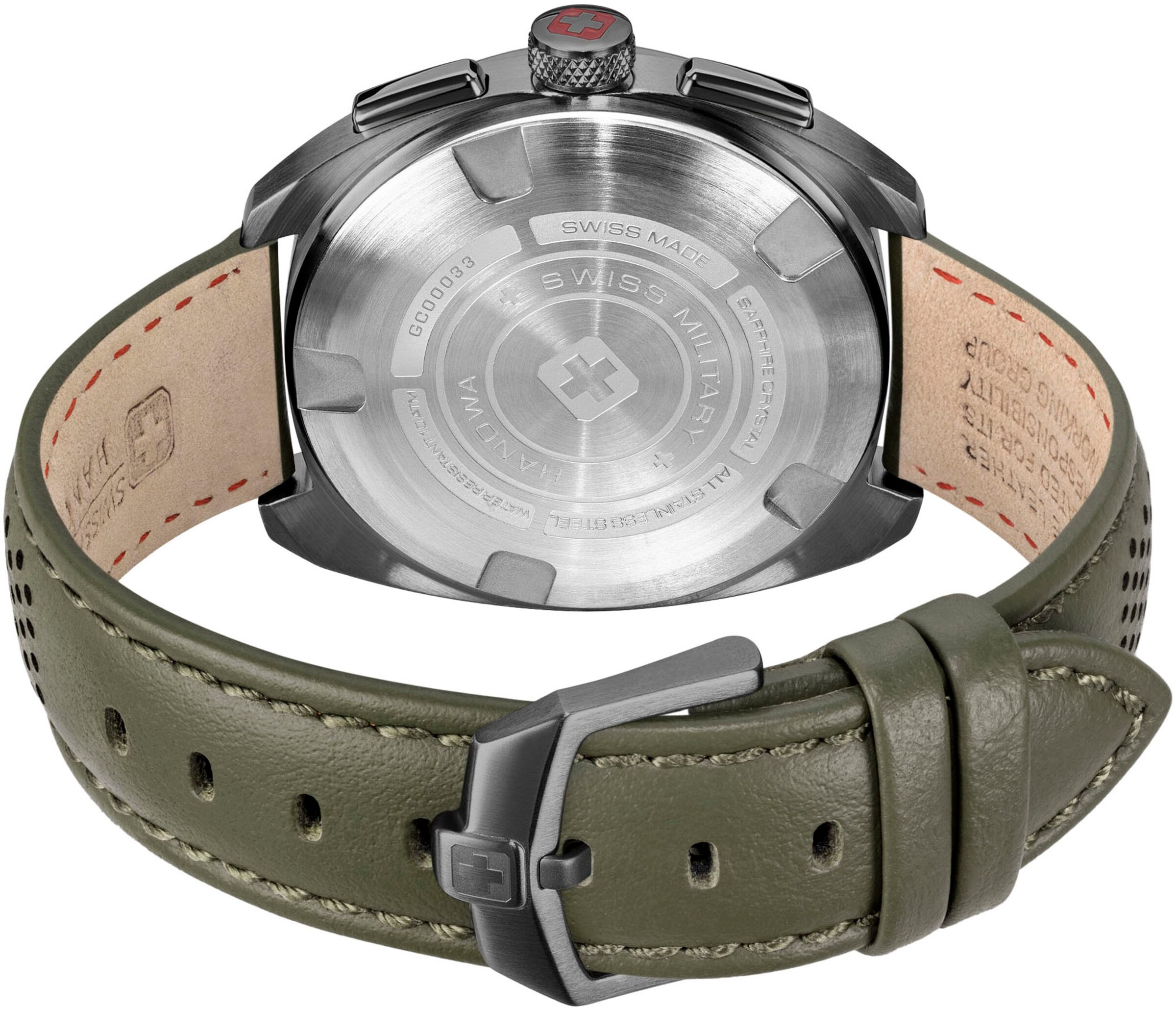 SWISS MILITARY HANOWA Uhr 'Defender' in Schwarz