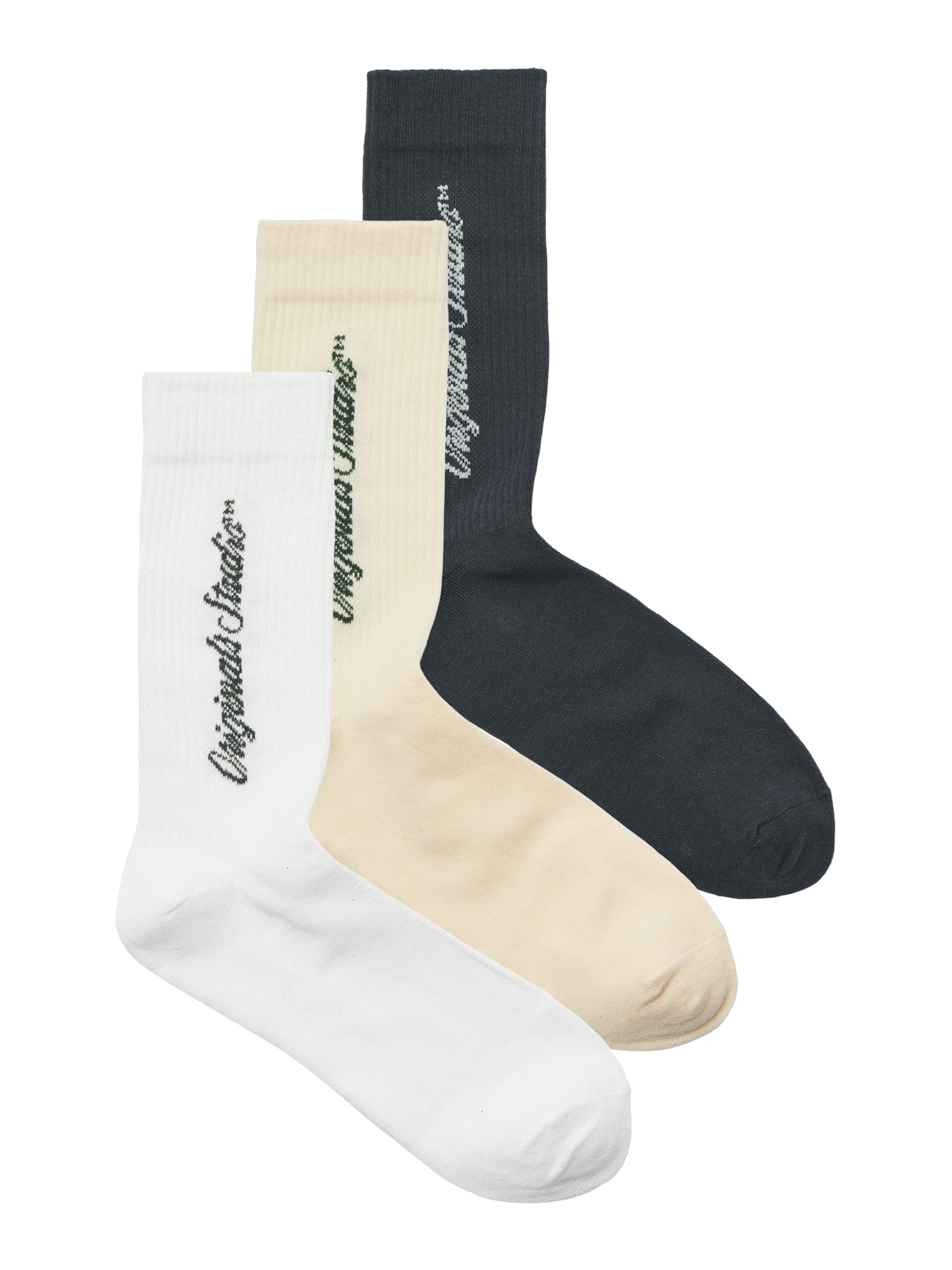 JACK & JONES Sukat 'JACNORREBRO' värissä vaaleanharmaa / kuusi / musta / valkoinen, Tuotenäkymä