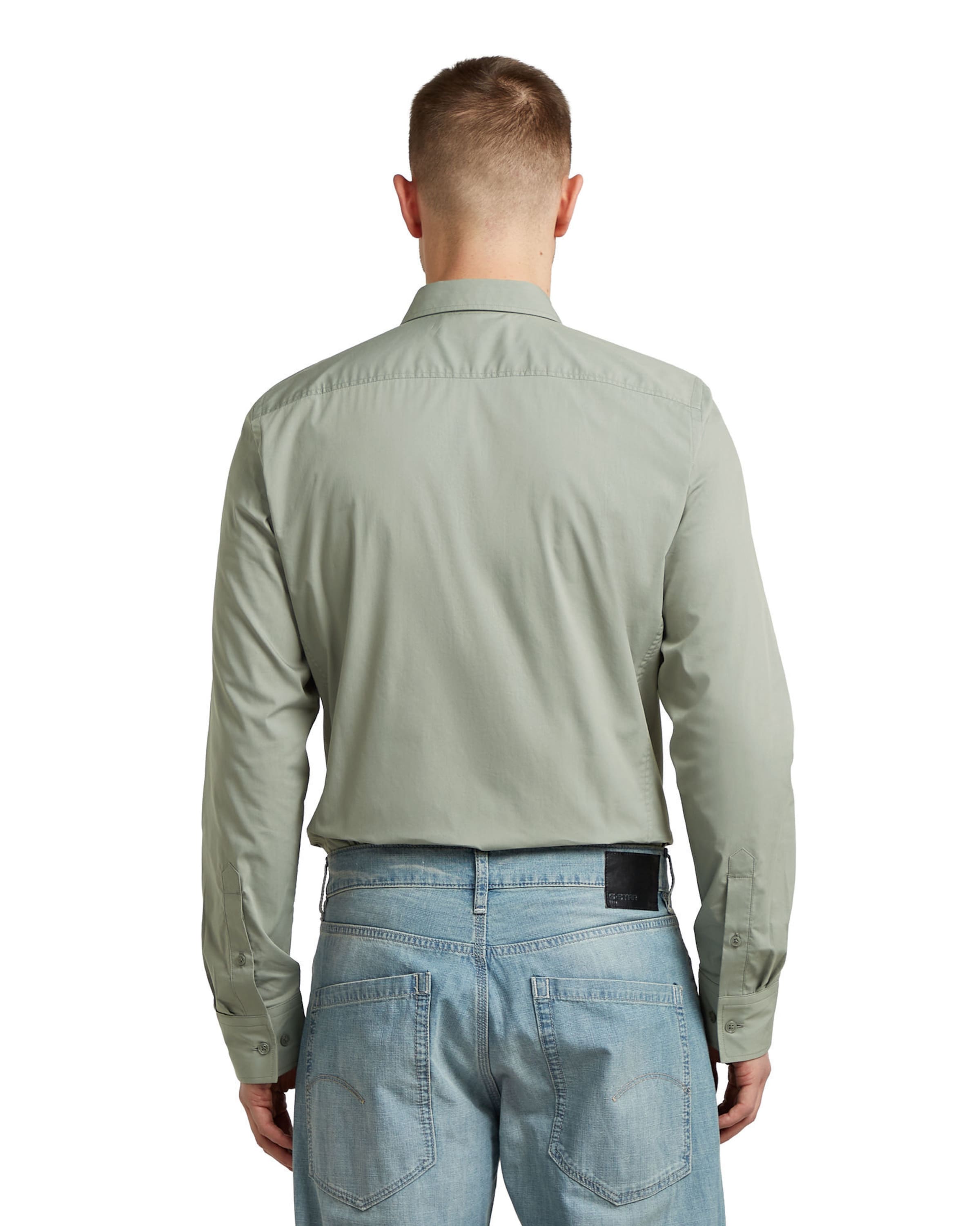 G-STAR Slim fit Zakelijk overhemd 'Uniform Slim Shirt' in Groen