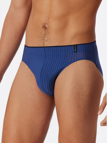 SCHIESSER Minislip ' Long Life Soft ' in Blau: Vorderseite