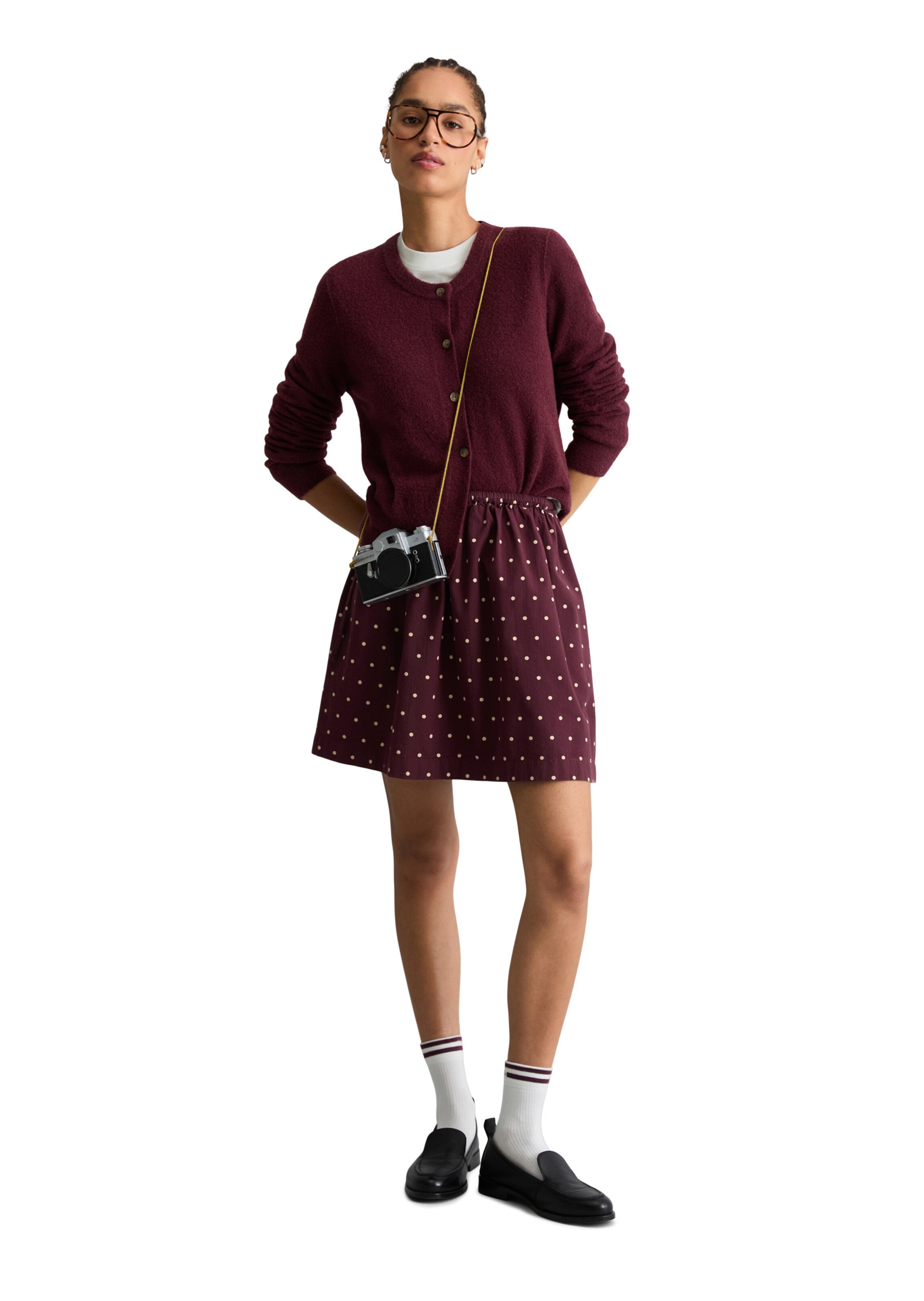 Marc O'Polo DENIM Knit cardigan in Red