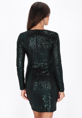 Robe de cocktail faina en vert