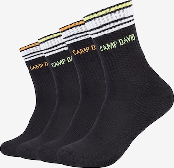 CAMP DAVID Sportsokken in Zwart: voorkant