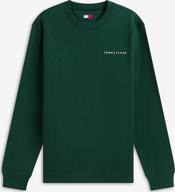 Tommy Jeans - Sweatshirt 'LINEAR' em verde: frente