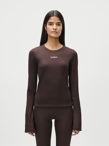 T-shirt 'Simone' LeGer by Lena Gercke en marron : devant