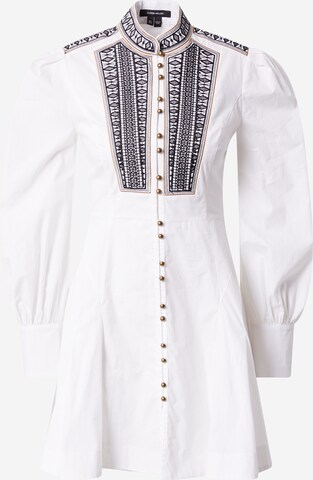 Robe-chemise Karen Millen en blanc : devant