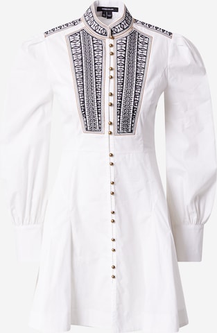 Karen Millen Košilové šaty – bílá: přední strana