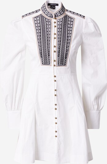 Rochie tip bluză Karen Millen pe maro deschis / negru / alb, Vizualizare produs
