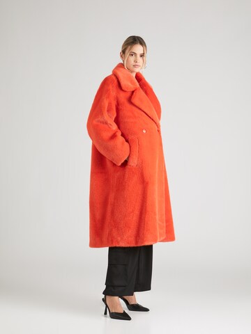 Essentiel Antwerp Between-seasons coat 'Edict' in Red: front