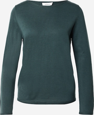 s.Oliver Pullover in Grün: Vorderseite