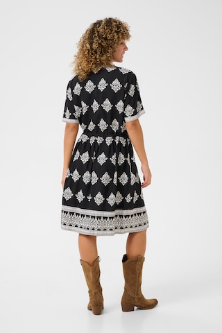 Cream Shirt dress 'Tiah' in Black