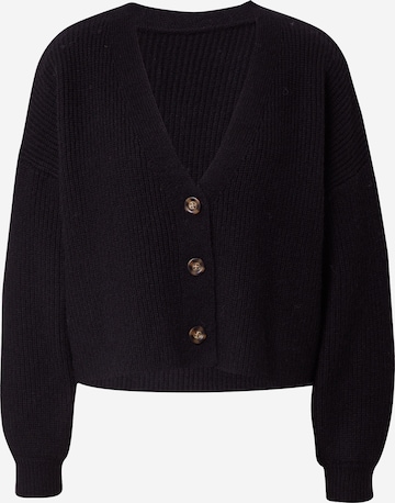 ABOUT YOU x MOGLI Knit Cardigan 'Florence' in Black: front