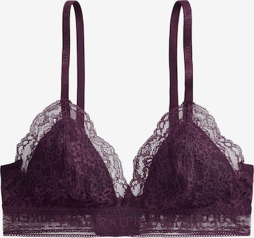 Triangle Soutien-gorge 'Love Collection' Polo Ralph Lauren en violet : devant