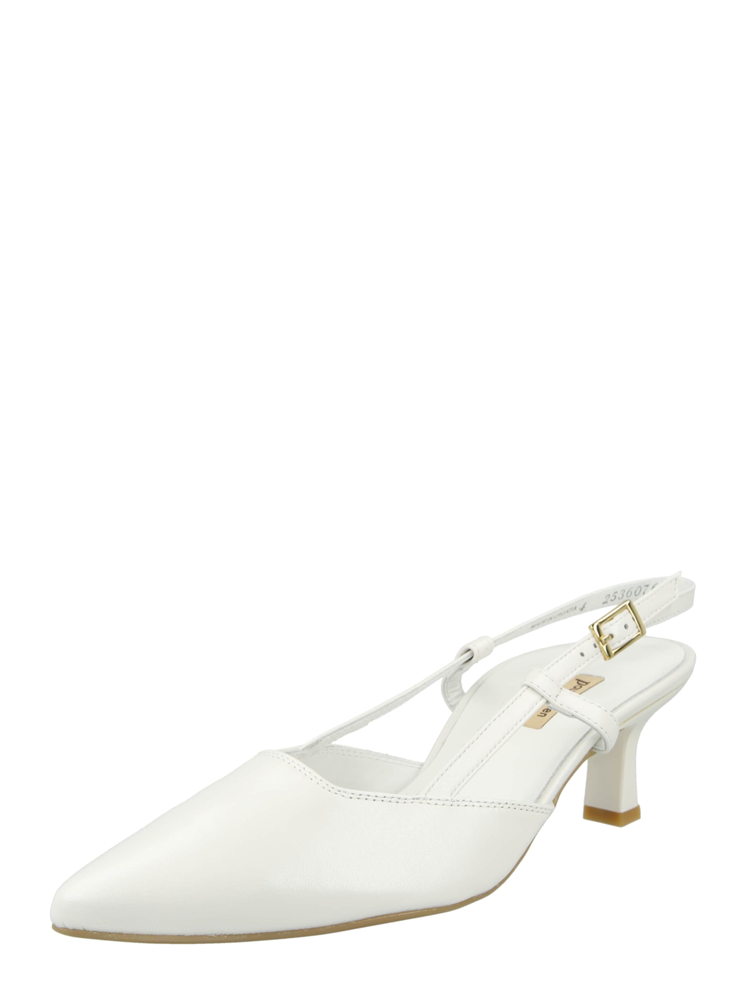 Paul Green - Zapatos destalonado en blanco: frente