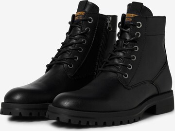 JACK & JONES Schnürboots 'BERNIE' in Schwarz