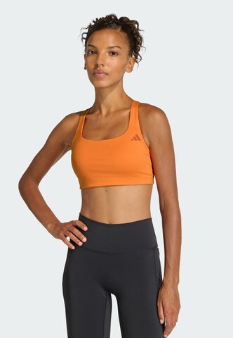 ADIDAS PERFORMANCE Bustier Sport bh 'Optime' in Oranje: voorkant