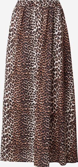 Sijonas 'PCAnnie' iš PIECES, spalva – karamelės / juoda / balta, Prekių apžvalga