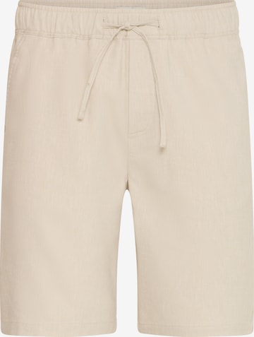 Casual Friday Regular Chino ' CFTorp Linen Mix ' in Beige: voorkant