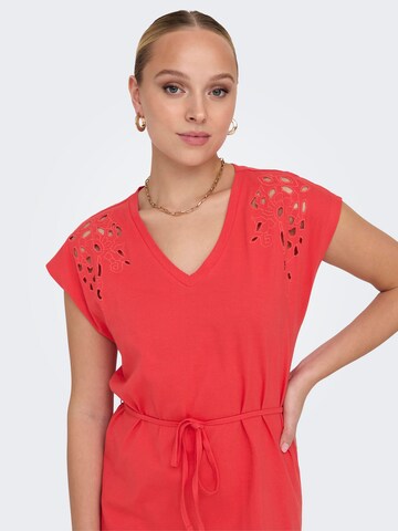 JDY Dress 'ROSE' in Red