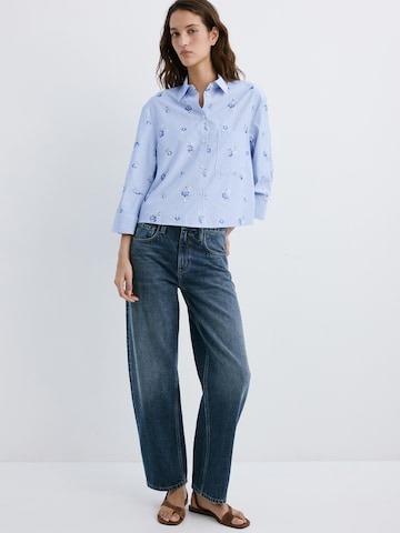 MANGO Bluse 'Florix' in Blau