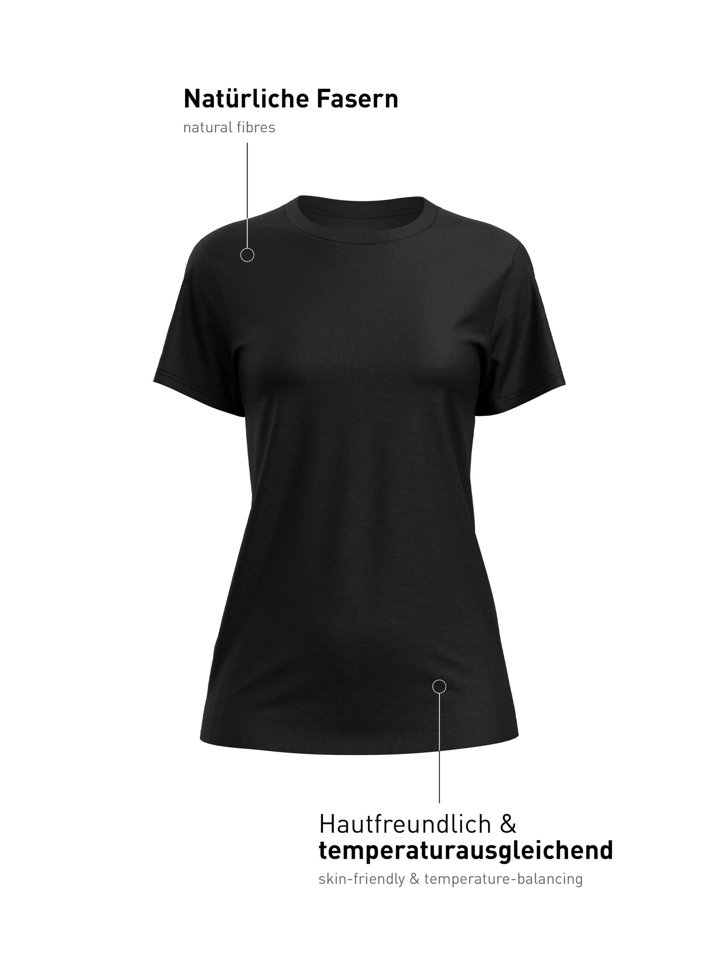 Maillot de corps 'Natural Skin' CALIDA en noir