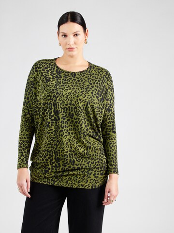 ONLY Carmakoma Shirt 'CARCARMA' in Green: front
