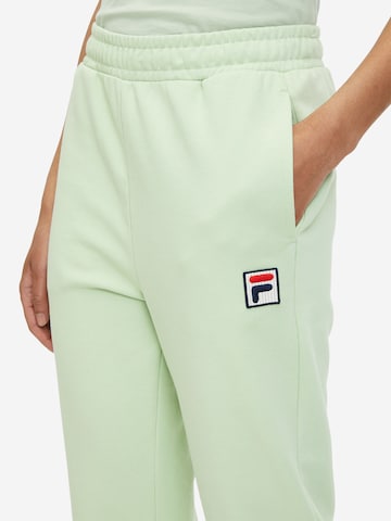 FILA Tapered Trousers 'LUBNA' in Green