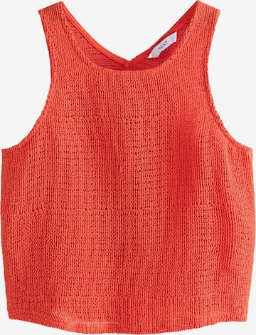 raudona Next Megzta palaidinė be rankovių: priekis