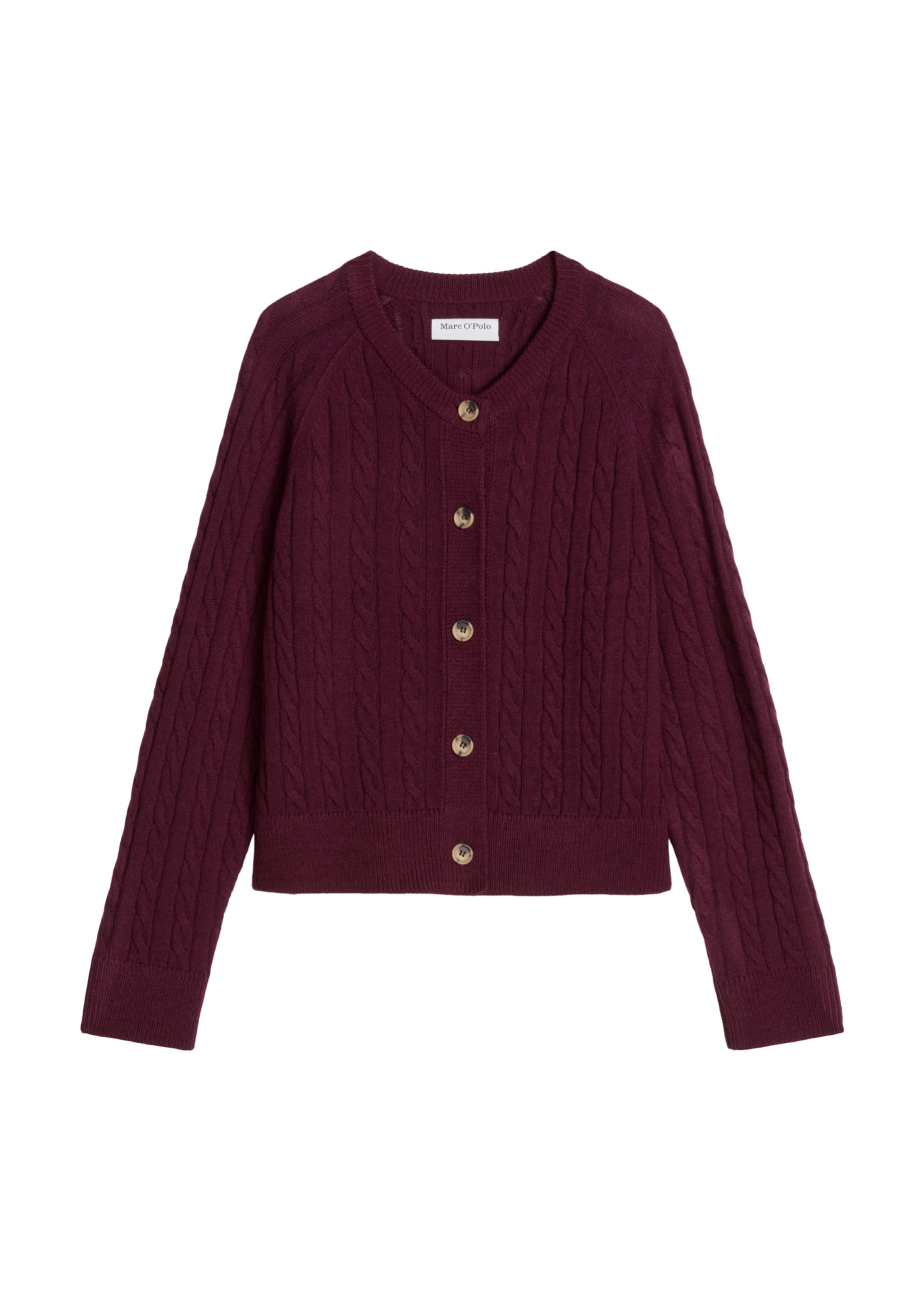 Marc O'Polo DENIM Strickjacke in Rot: Vorderseite