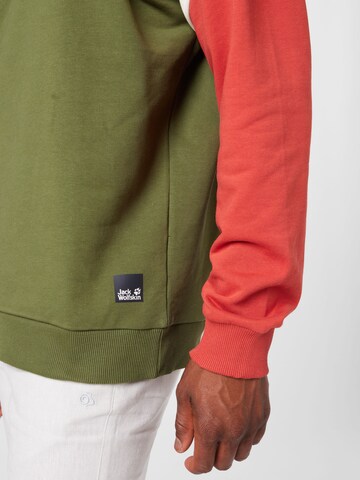 JACK WOLFSKIN Sportsweatshirt '365 REBEL CREW' in Grün