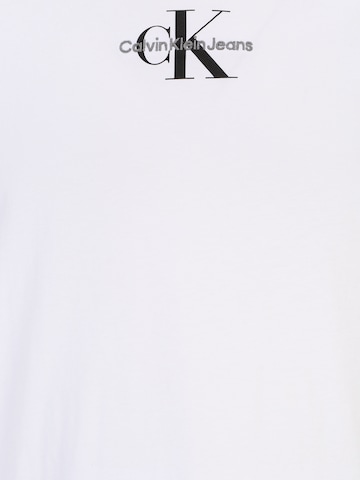 Calvin Klein Jeans Plus Tričko – bílá
