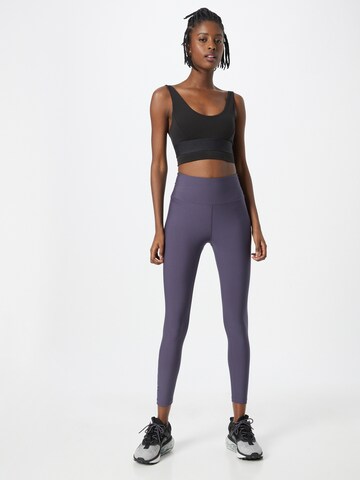 Casall Skinny Workout Pants in Blue