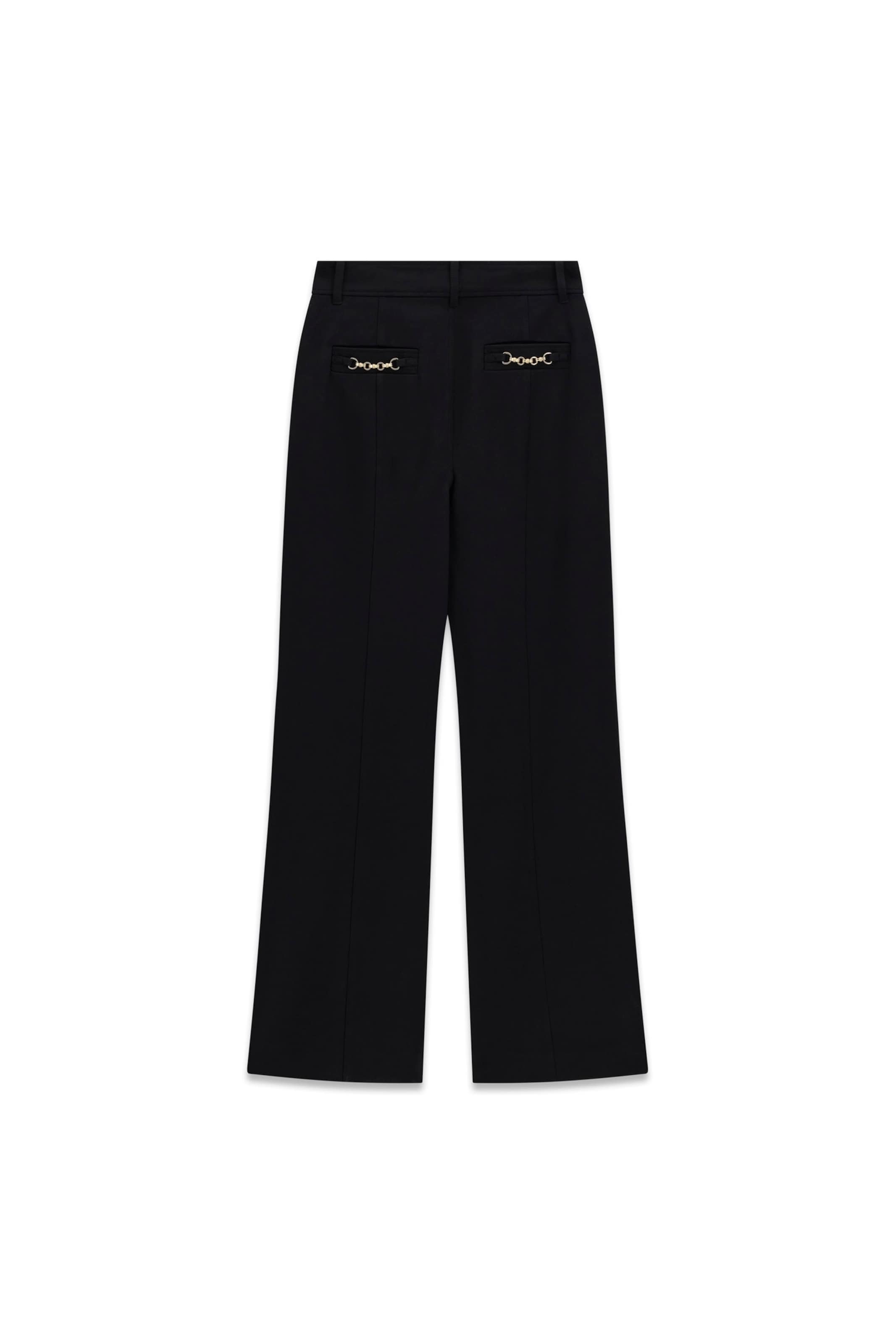 Evazați Pantaloni 'CHRISSY' de la GUESS pe negru