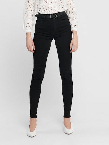 Only Tall Skinny Jeans 'Royal' in Black: front