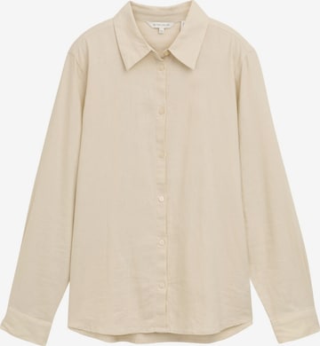 TOM TAILOR Blouse in Beige: front