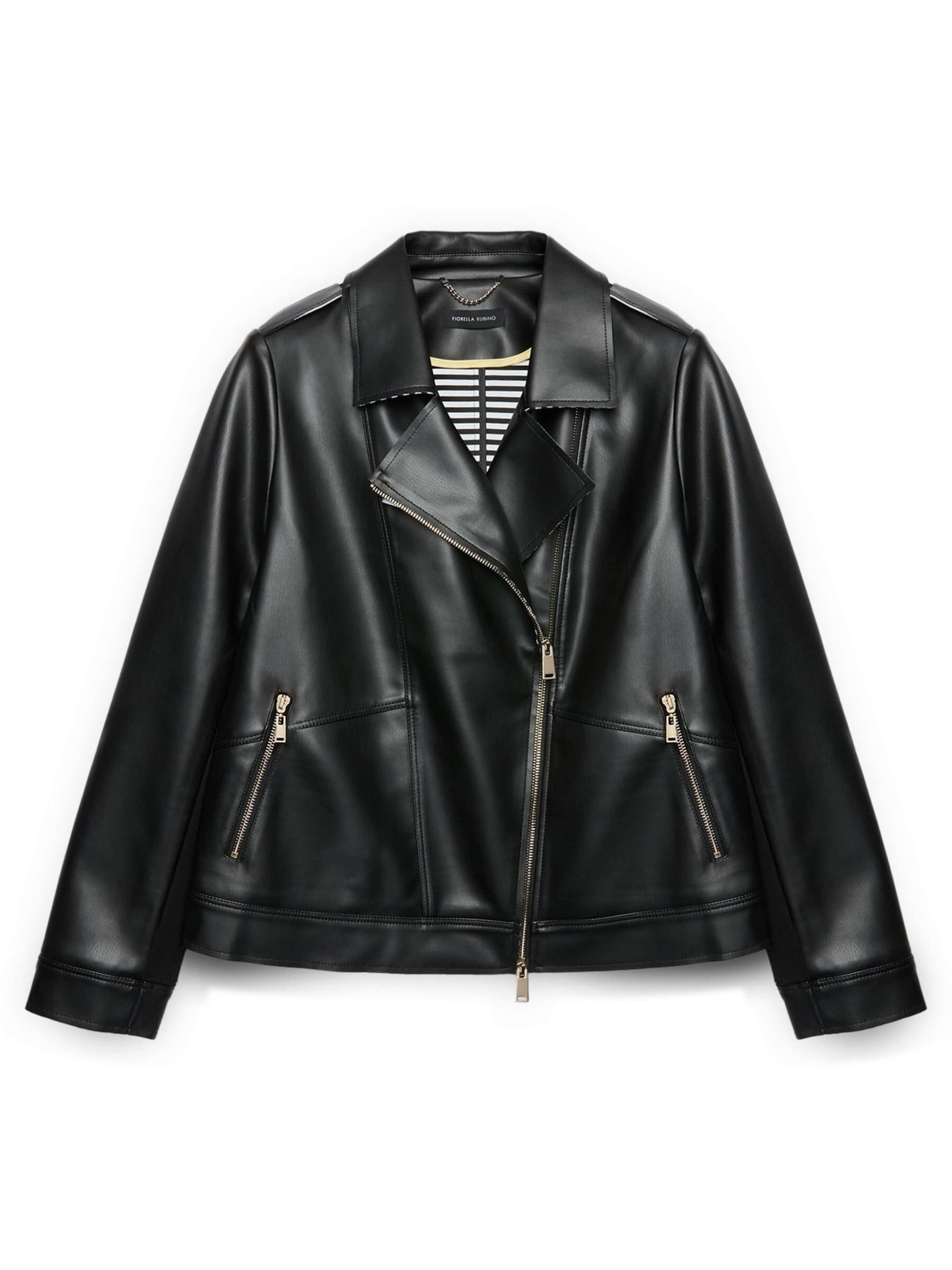 Giacca di mezza stagione di Fiorella Rubino in nero: frontale