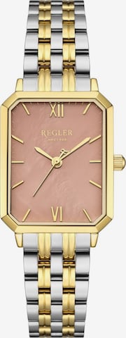 Montre à affichage analogique 'Régler Élégance Special Edition Bicolor Steel Silver/Gold - Mocha Brown' Régler en marron : devant