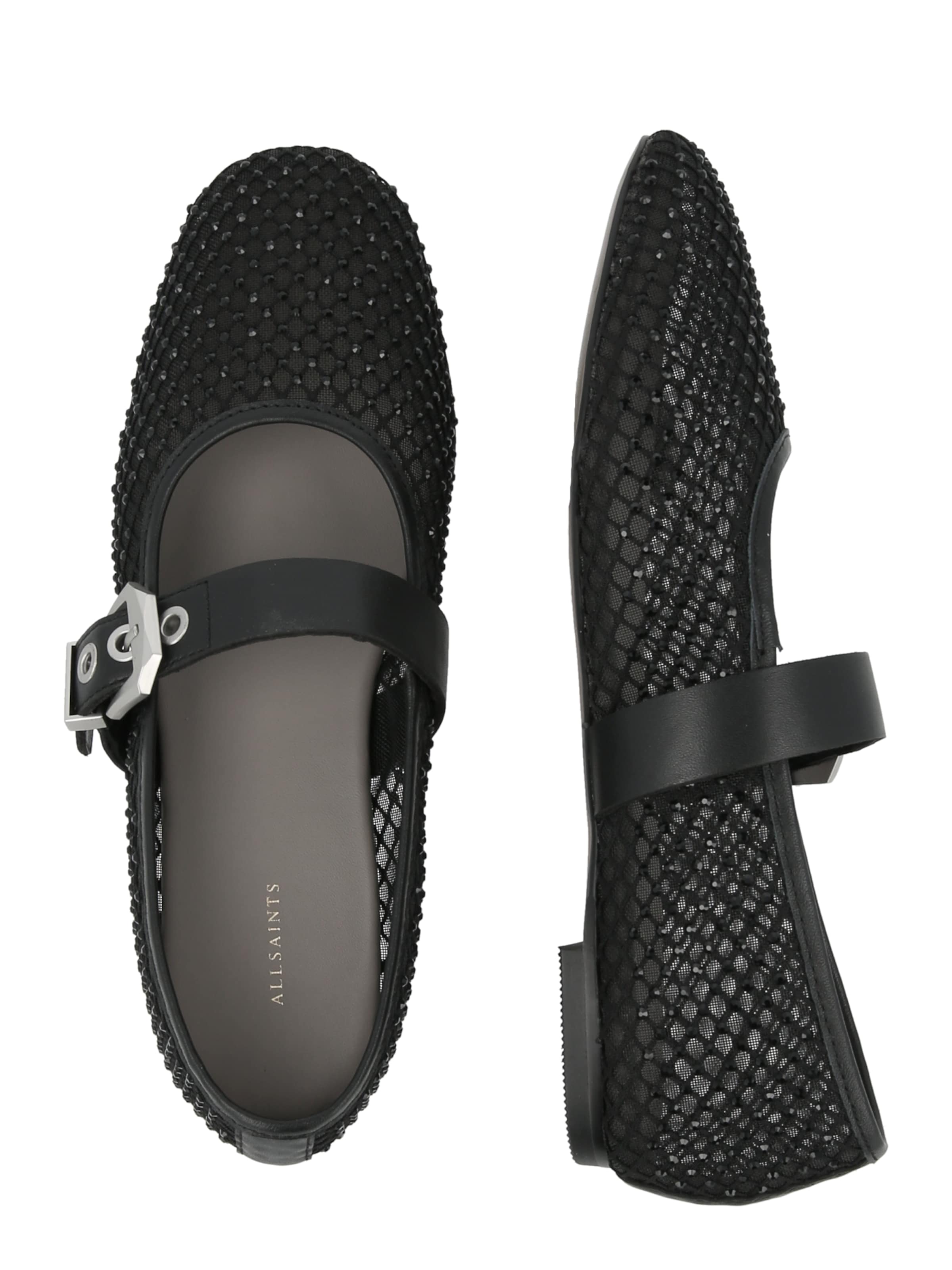 AllSaints Odprte balerinke 'HOLLY' | črna barva