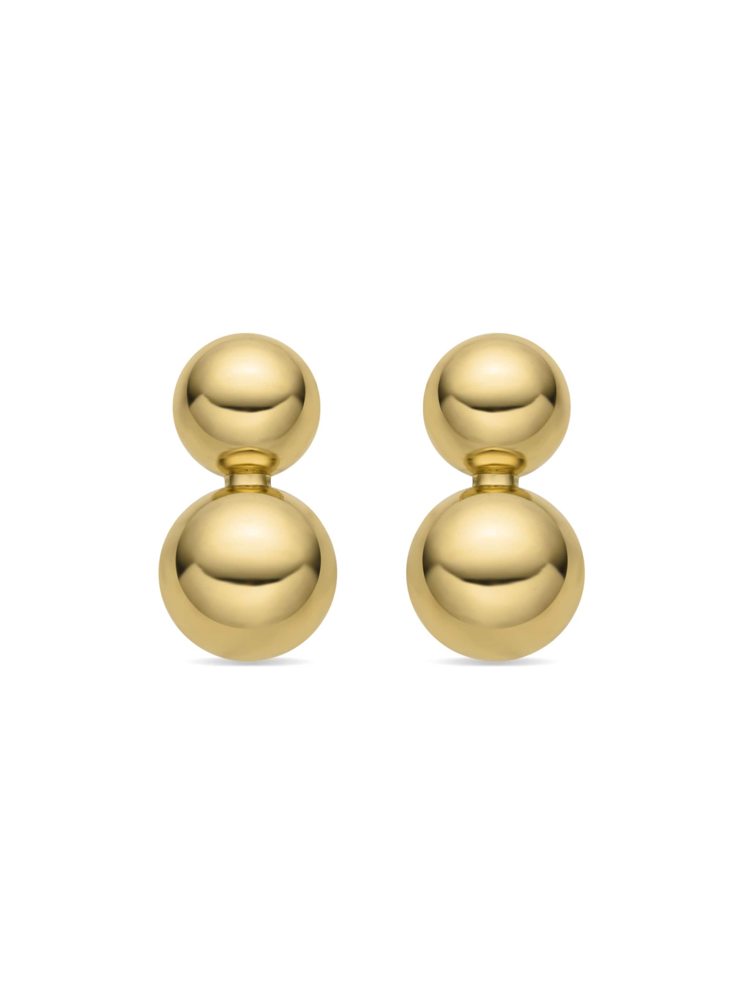 Luxenter - Brincos 'Ryro' em ouro: frente