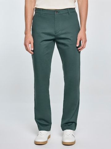 Regular Pantalon chino 'TREVOR' BIG STAR en vert : devant