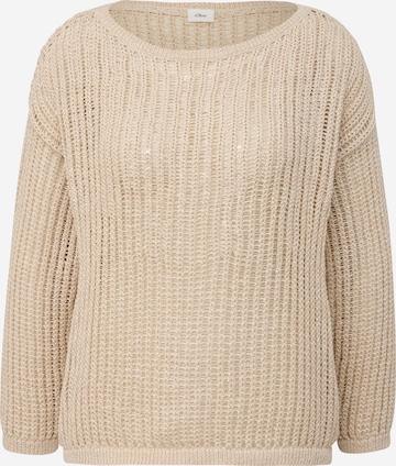 s.Oliver BLACK LABEL Sweater in Beige: front