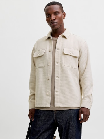 JACK & JONES Hemd 'JJEREGENT' in Beige: Vorderseite