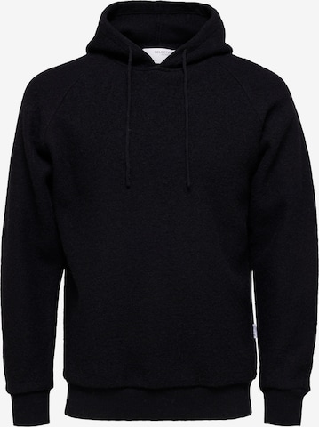 SELECTED HOMME Sweatshirt 'NEALY' in Zwart: voorkant
