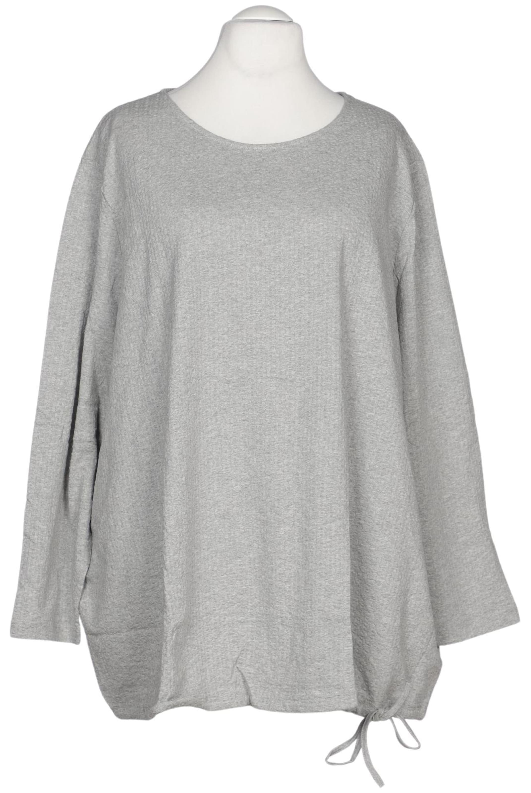 Ulla Popken Langarmshirt 11XL in Grau: Vorderseite