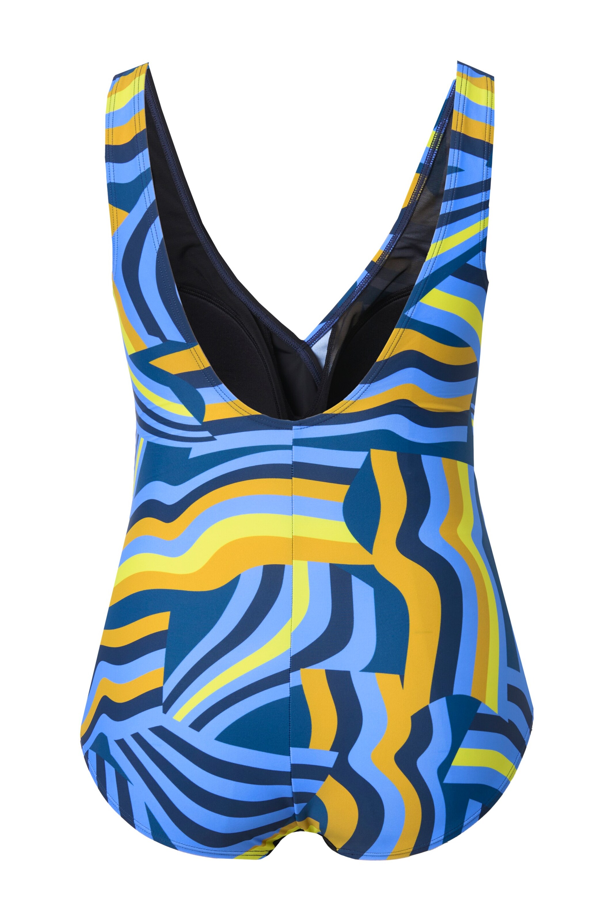 Ulla Popken Bustier Badedragt 'Alina' i blå