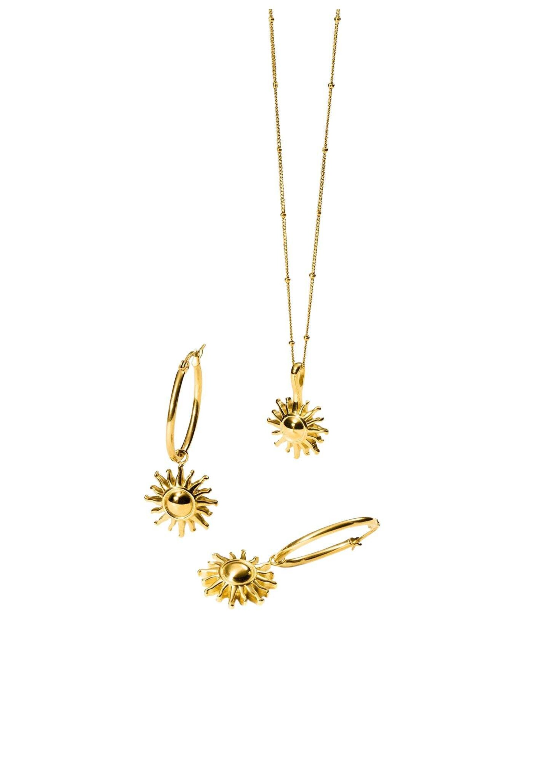 Set di gioielli 'Inner Sun' di PURELEI in oro: frontale