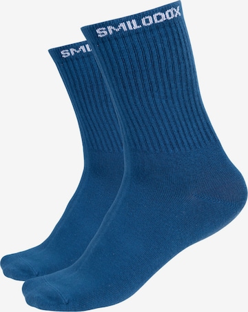 Chaussettes de sport Smilodox en bleu : devant