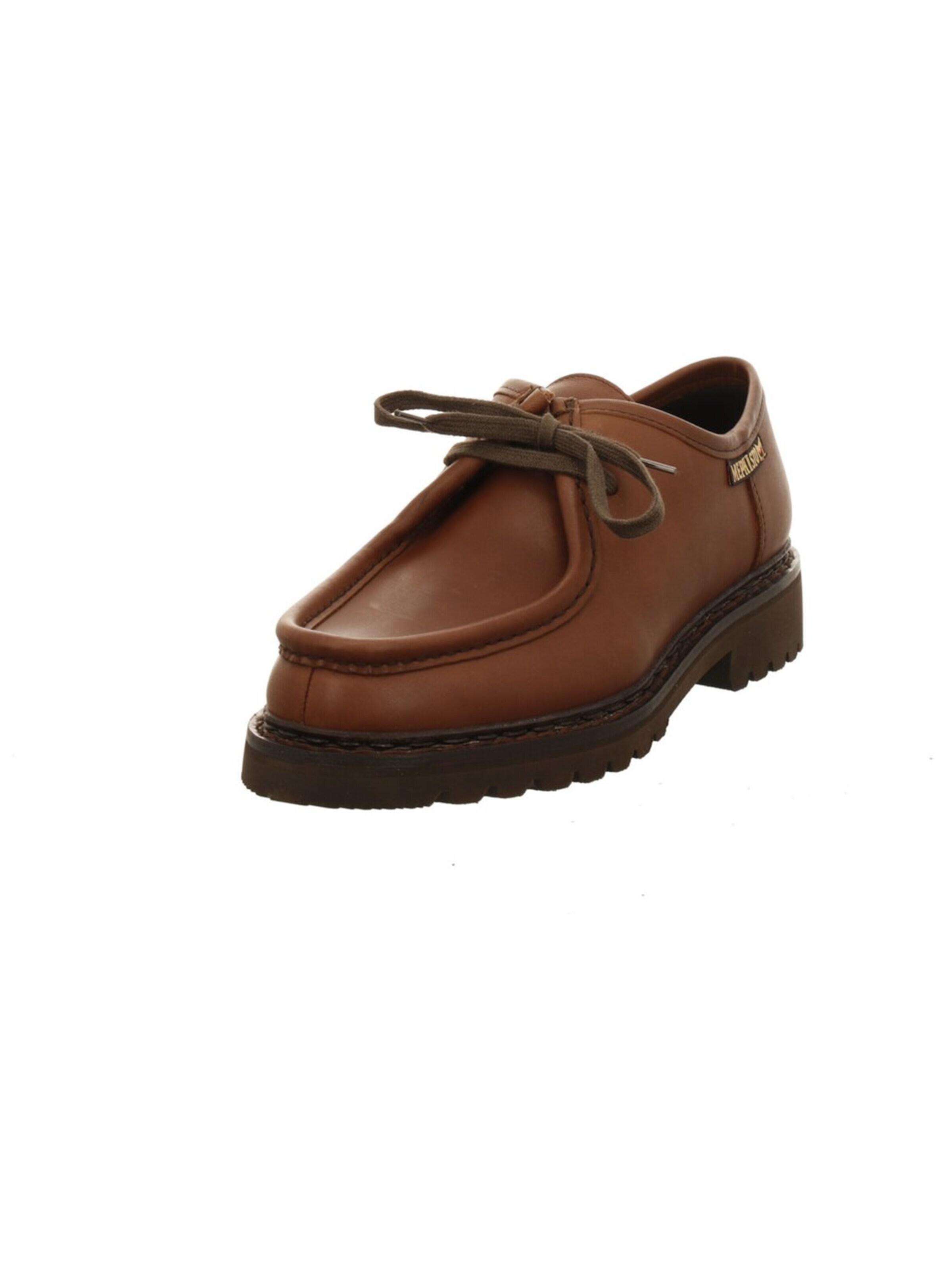 MEPHISTO Lace-Up Shoes 'Schnürschuh Herren Peppo Echtleder in dunkelblau' in Brown: front